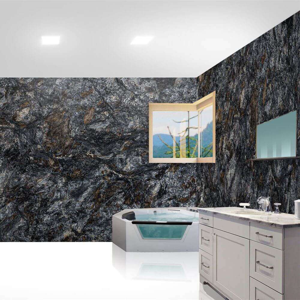 <h3><strong>KOZMUS</strong></h3>
<p>Kozmus thuộc dòng Granite được khai thác trực tiếp tại Brazil. Với những đường vân màu nâu sẫm, gần như đen, kết hợp với những đường vân màu ánh bạc chạy khắp các tấm. </p>
<p>Kozmus thường được lựa chọn để làm các hạng mục như: mặt bàn, nội thất, ngoại thất. </p>
<p> </p>