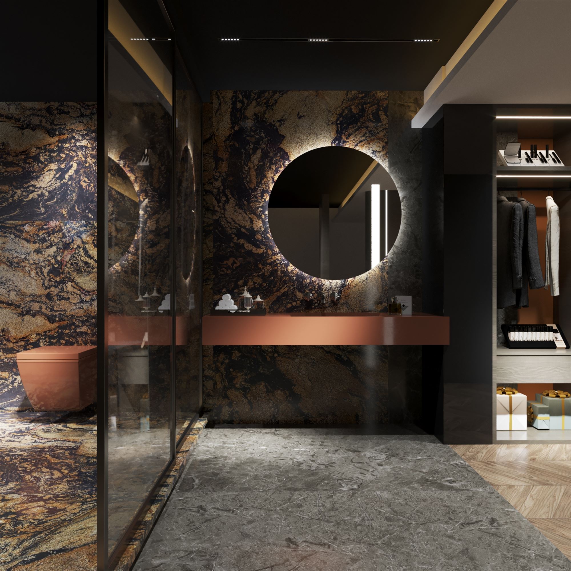 <h3 style="text-align: justify;"><strong>MAGMA GOLD</strong></h3>
<p style="text-align: justify;">Đá Granite từ Brazil luôn được đánh giá cao vì màu sắc mạnh mẽ, độc đáo và Magma Gold là một ví dụ điển hình.</p>
<p style="text-align: justify;">Magma Gold Granite là một loại đá táo bạo với những vân sóng vàng và màu gỉ đỏ... quét trên nền đen. Sự thể hiện trực quan này dẫn lối mạnh mẻ một loạt các phong cách thiết kế.</p>
<p style="text-align: justify;"> </p>